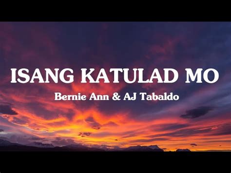 isang katulad mo chords